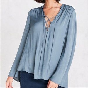 Kimchi blue Brianna lace up blouse